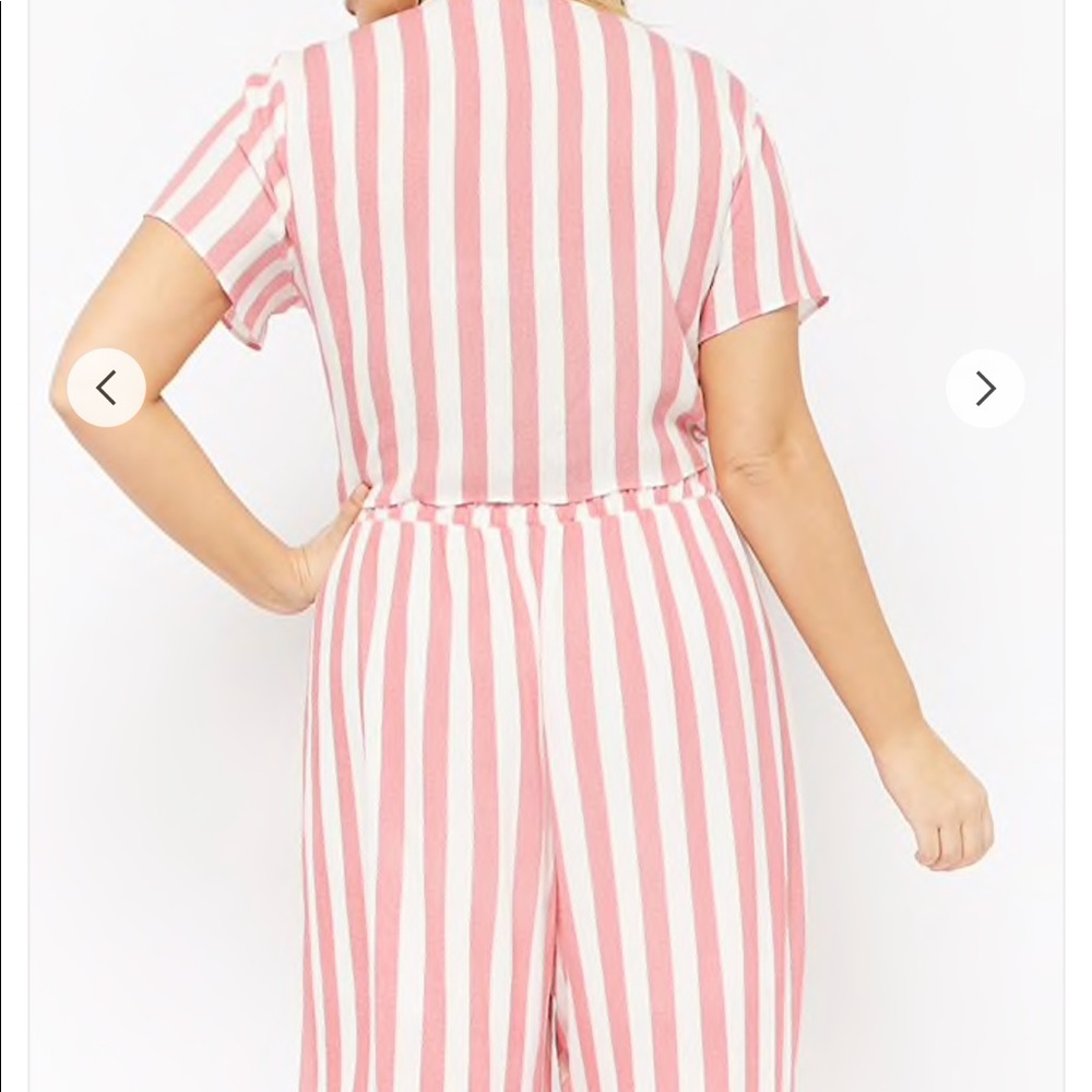 Plus Size Striped Tie 2 Piece - Picture 3 of 4